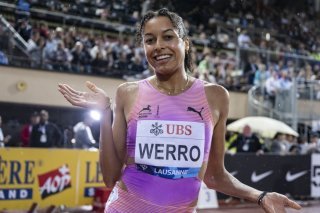 Audrey Werro n'est pas passée loin de son record de Suisse mercredi KEYSTONE/LAURENT GILLIERON
